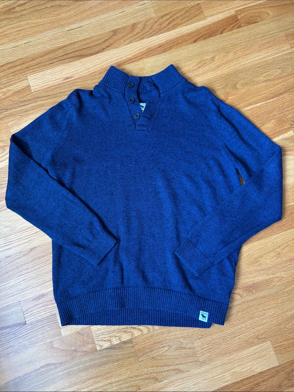 Abercrombie kids Boy’s Blue Button-Neck Sweater